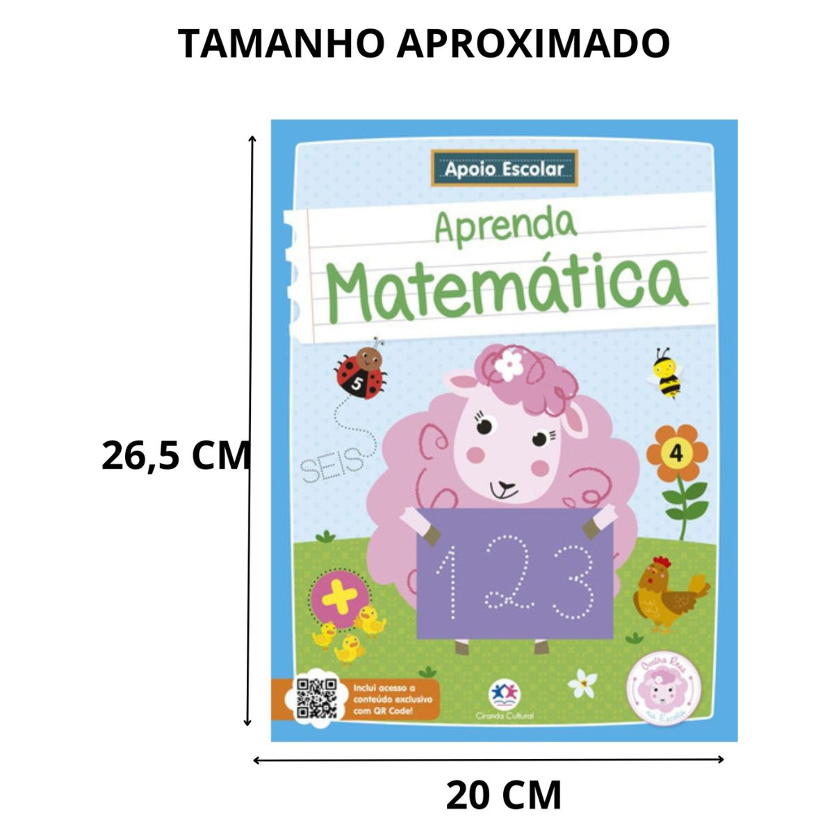 Livro Infantil Apoio Escolar: Aprenda A Matemática / Ovelha Rosa Na Escola - Ciranda Cultural Livro Infantil Apoio Escolar: Aprenda A Matemática / Ovelha Rosa Na Escola - Ciranda Cultural